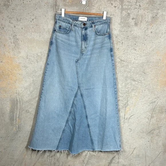 FRAME
Dorothy denim midi skirt - Picture 3 of 13
